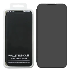 Etui na telefon Samsung Galaxy A03 Anymode Wallet Flip Case - czarne
