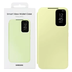 Etui na telefon Samsung Galaxy A34 5G Smart View Wallet Case - limonkowe (Lime)
