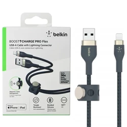 Kabel USB na Lightning Boost Charge Pro Flex 3 m - niebieski