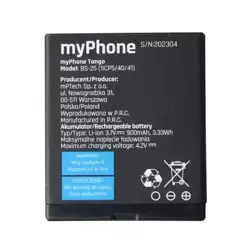 Oryginalna bateria BS-25 do myPhone Tango - 900 mAh