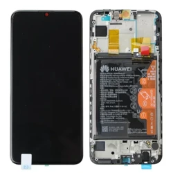 Oryginalny wyświetlacz LCD z ramką i baterią do Huawei P Smart 2019 - czarny