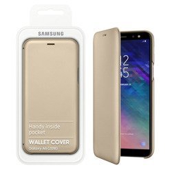 Samsung Galaxy A6 2018 etui Wallet Cover EF-WA600CFEGWW - złoty