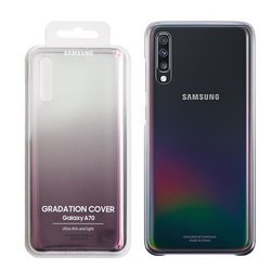Samsung Galaxy A70 etui Gradation Cover EF-AA705CBEGWW - półprzezroczysty czarny