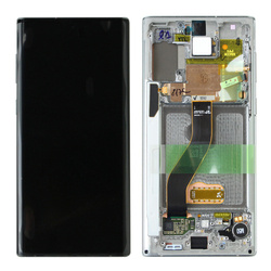 Samsung Galaxy Note 10 wyświetlacz LCD - srebrny (Aura Glow)