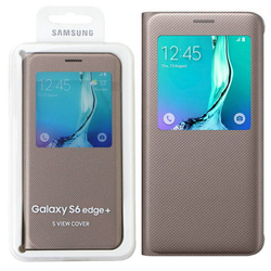 Samsung Galaxy S6 Edge Plus etui S View Cover EF-CG928PFEGWW - złote