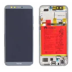 Wyświetlacz LCD z ramką i baterią do Huawei Honor 9 Lite - szary (Grey)
